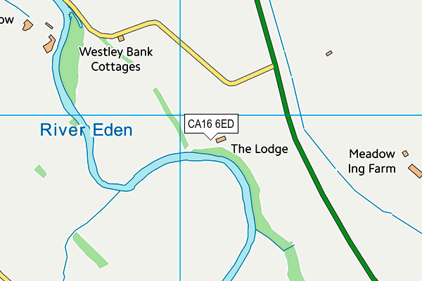 CA16 6ED map - OS VectorMap District (Ordnance Survey)