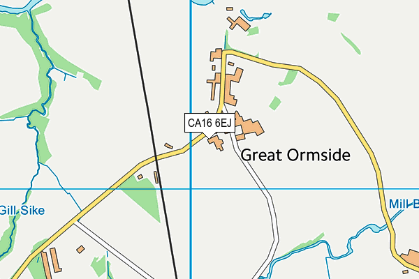 CA16 6EJ map - OS VectorMap District (Ordnance Survey)