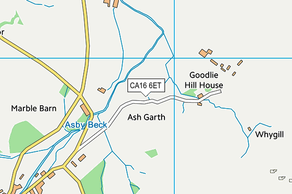 CA16 6ET map - OS VectorMap District (Ordnance Survey)