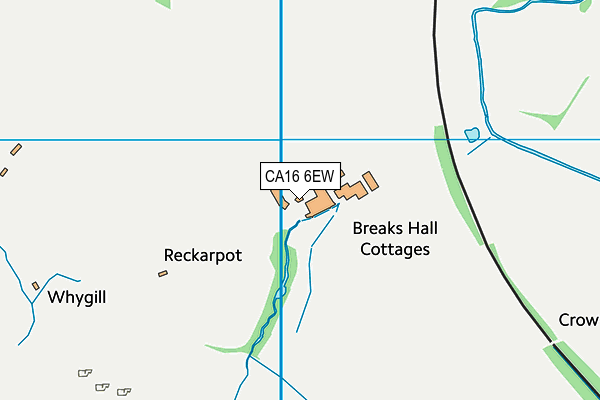 CA16 6EW map - OS VectorMap District (Ordnance Survey)