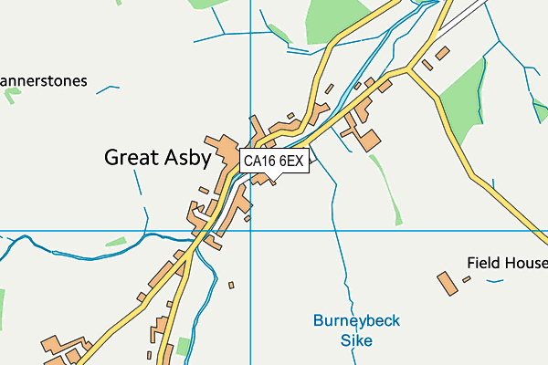 Asby Endowed School map (CA16 6EX) - OS VectorMap District (Ordnance Survey)