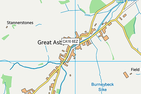 CA16 6EZ map - OS VectorMap District (Ordnance Survey)