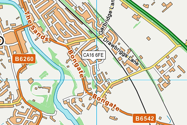 CA16 6FE map - OS VectorMap District (Ordnance Survey)
