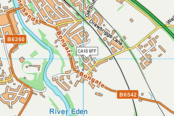 CA16 6FF map - OS VectorMap District (Ordnance Survey)