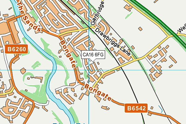 CA16 6FG map - OS VectorMap District (Ordnance Survey)