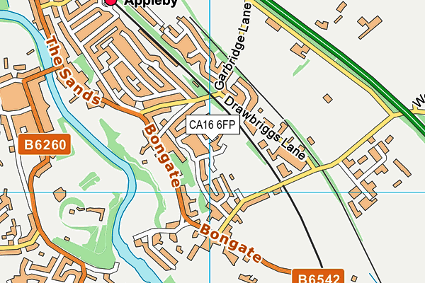 CA16 6FP map - OS VectorMap District (Ordnance Survey)