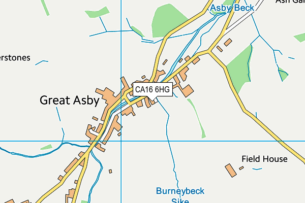 CA16 6HG map - OS VectorMap District (Ordnance Survey)