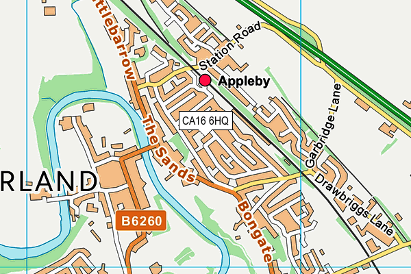 CA16 6HQ map - OS VectorMap District (Ordnance Survey)