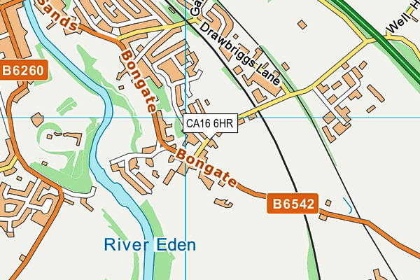 CA16 6HR map - OS VectorMap District (Ordnance Survey)