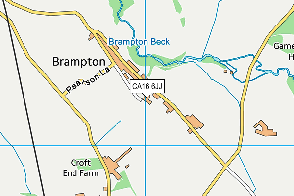 CA16 6JJ map - OS VectorMap District (Ordnance Survey)