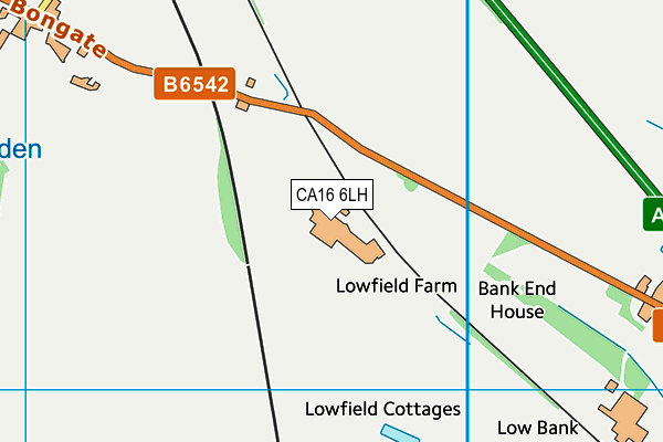 CA16 6LH map - OS VectorMap District (Ordnance Survey)