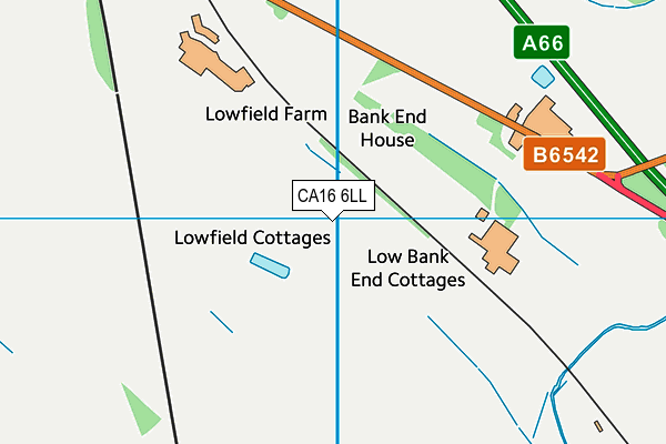 CA16 6LL map - OS VectorMap District (Ordnance Survey)