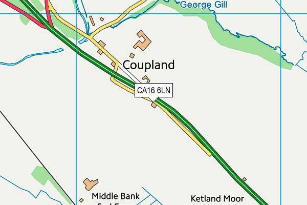 CA16 6LN map - OS VectorMap District (Ordnance Survey)