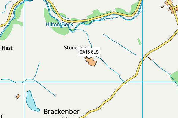 CA16 6LS map - OS VectorMap District (Ordnance Survey)