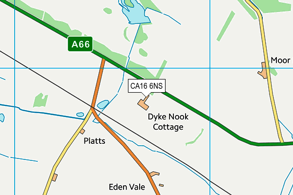 CA16 6NS map - OS VectorMap District (Ordnance Survey)