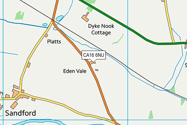 CA16 6NU map - OS VectorMap District (Ordnance Survey)