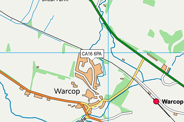 CA16 6PA map - OS VectorMap District (Ordnance Survey)