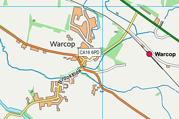 CA16 6PD map - OS VectorMap District (Ordnance Survey)