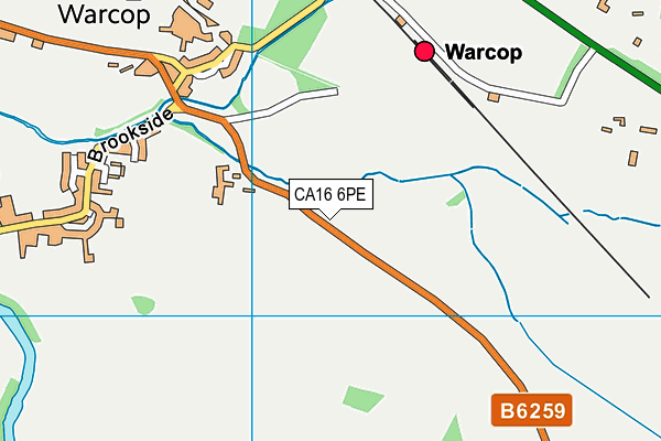 CA16 6PE map - OS VectorMap District (Ordnance Survey)