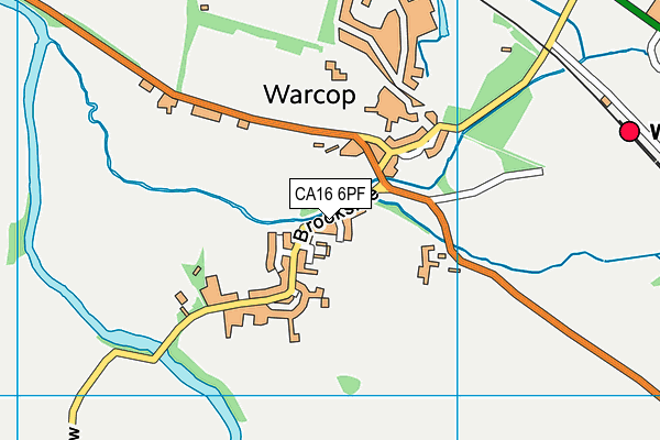 CA16 6PF map - OS VectorMap District (Ordnance Survey)