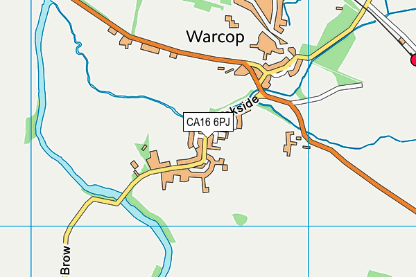 CA16 6PJ map - OS VectorMap District (Ordnance Survey)