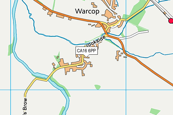 CA16 6PP map - OS VectorMap District (Ordnance Survey)