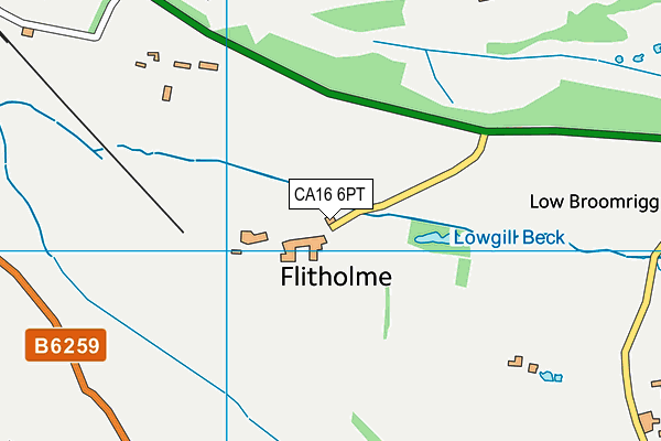 CA16 6PT map - OS VectorMap District (Ordnance Survey)