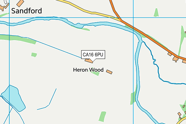 CA16 6PU map - OS VectorMap District (Ordnance Survey)