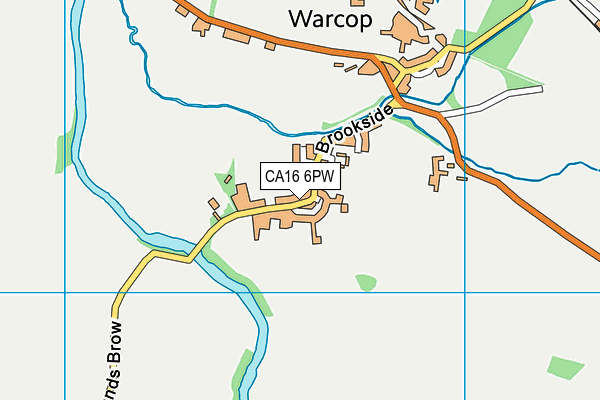 CA16 6PW map - OS VectorMap District (Ordnance Survey)