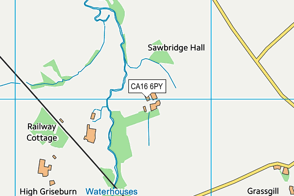 CA16 6PY map - OS VectorMap District (Ordnance Survey)