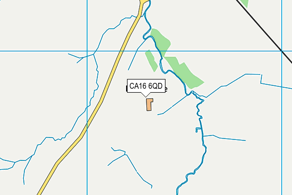 CA16 6QD map - OS VectorMap District (Ordnance Survey)