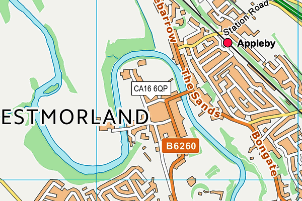 CA16 6QP map - OS VectorMap District (Ordnance Survey)