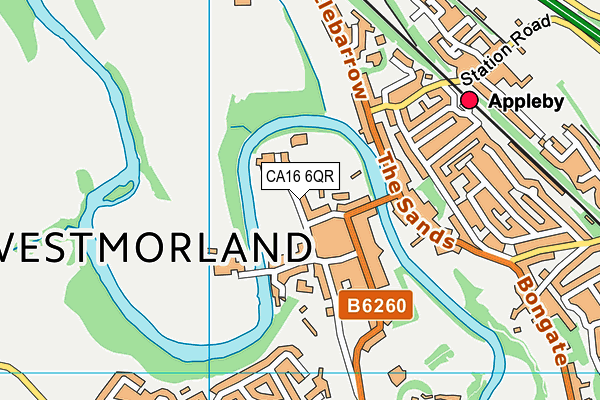 Appleby Leisure Centre map (CA16 6QR) - OS VectorMap District (Ordnance Survey)
