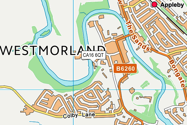 CA16 6QT map - OS VectorMap District (Ordnance Survey)