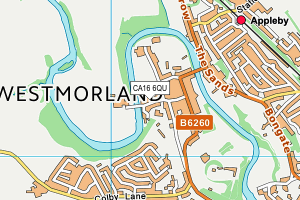 CA16 6QU map - OS VectorMap District (Ordnance Survey)