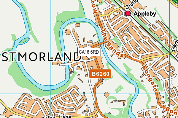 CA16 6RD map - OS VectorMap District (Ordnance Survey)