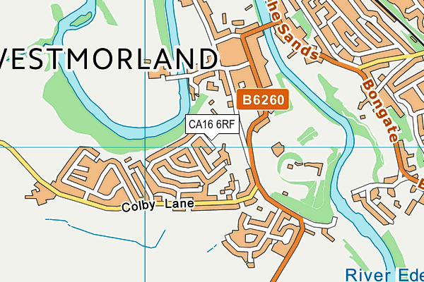 CA16 6RF map - OS VectorMap District (Ordnance Survey)