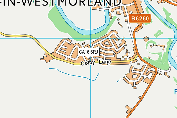 CA16 6RJ map - OS VectorMap District (Ordnance Survey)