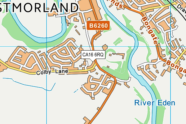 CA16 6RQ map - OS VectorMap District (Ordnance Survey)