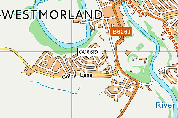 CA16 6RX map - OS VectorMap District (Ordnance Survey)