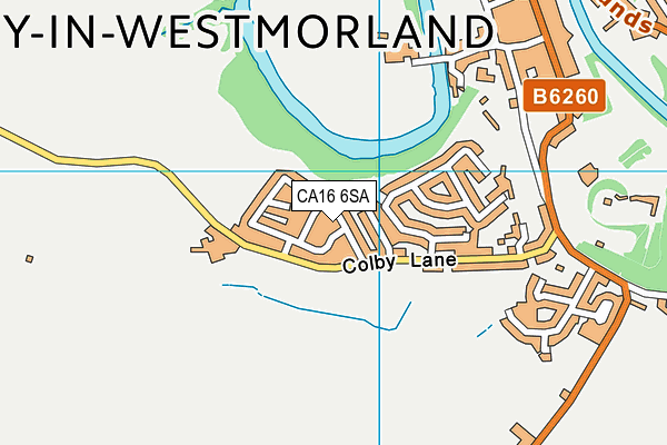 CA16 6SA map - OS VectorMap District (Ordnance Survey)