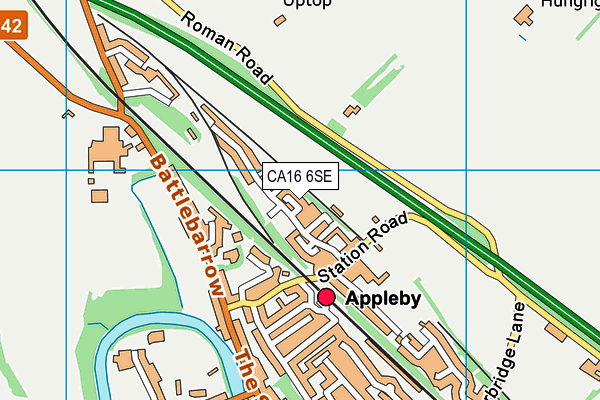 CA16 6SE map - OS VectorMap District (Ordnance Survey)