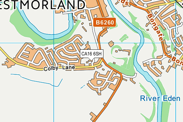 CA16 6SH map - OS VectorMap District (Ordnance Survey)