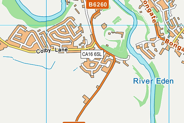 CA16 6SL map - OS VectorMap District (Ordnance Survey)