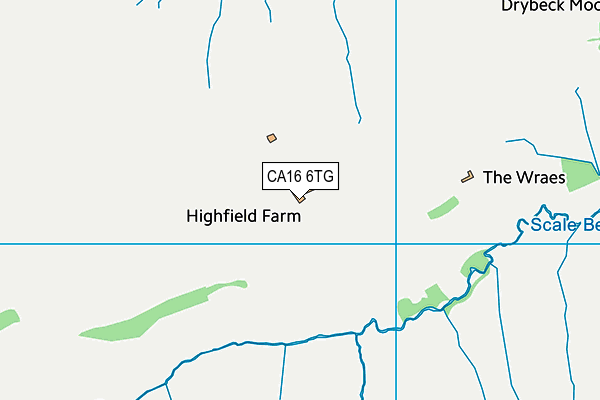 CA16 6TG map - OS VectorMap District (Ordnance Survey)