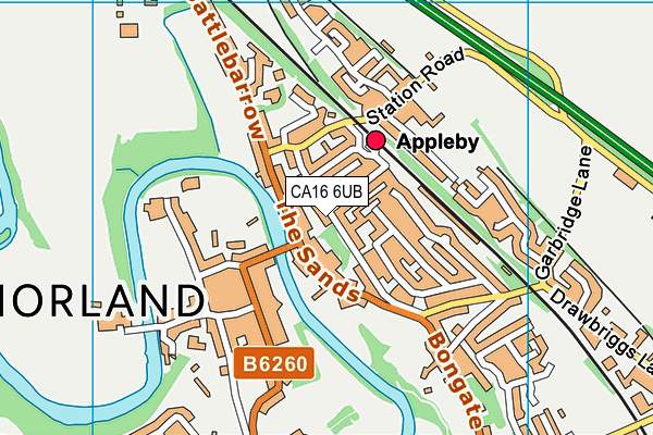 CA16 6UB map - OS VectorMap District (Ordnance Survey)