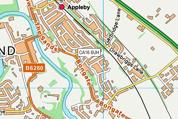 CA16 6UH map - OS VectorMap District (Ordnance Survey)