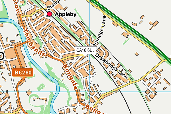 CA16 6UJ map - OS VectorMap District (Ordnance Survey)