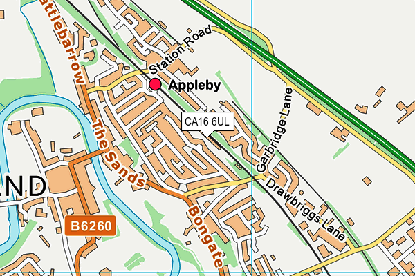 CA16 6UL map - OS VectorMap District (Ordnance Survey)