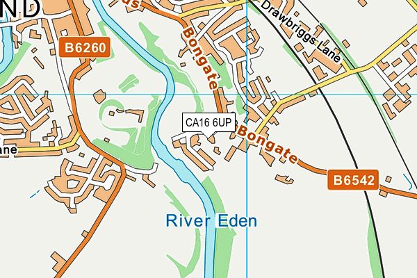 CA16 6UP map - OS VectorMap District (Ordnance Survey)